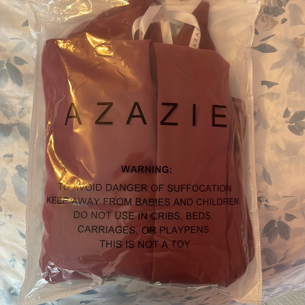 Azazie full length bridesmaid dress in desert rose (80#)